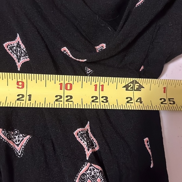 Terra Sky dress, black with tassel front tie, sz 2x - Picture 5 of 7